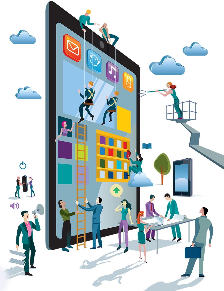 Equipe SegDesign trabalhando